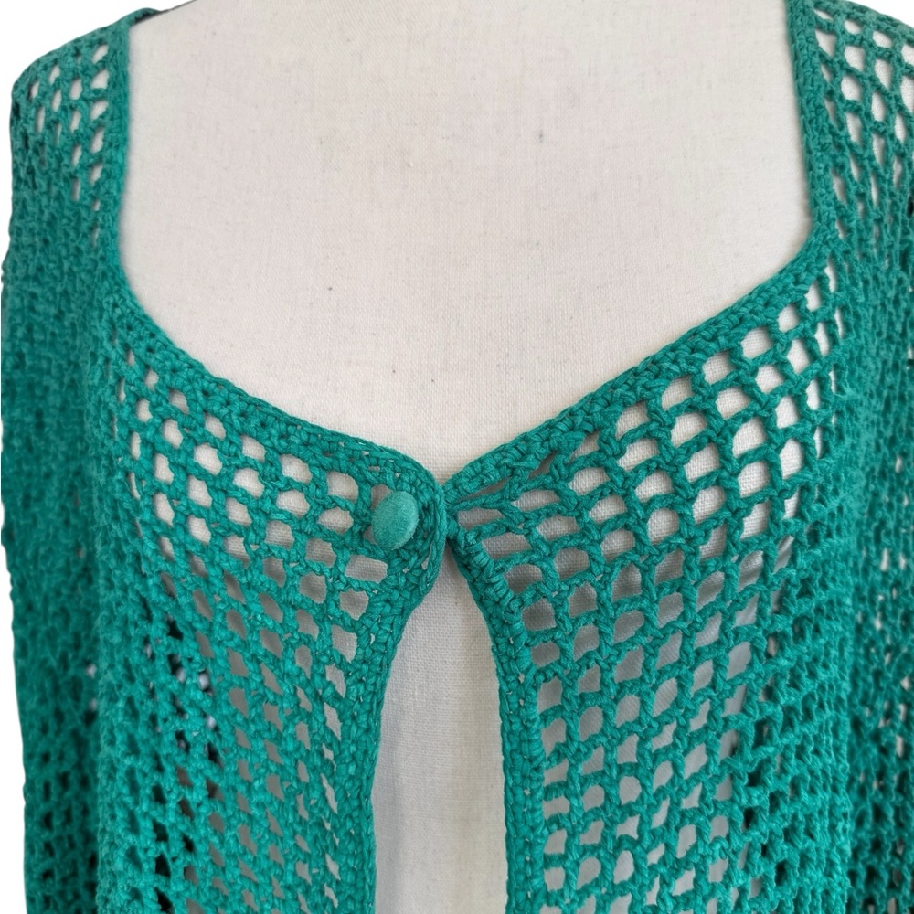 100% Leather Crochet Sweater